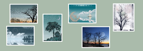 blue skyburst, digital collage