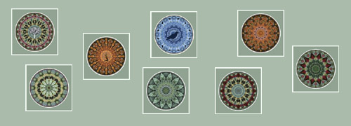 blue skyburst, digital collage