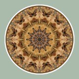 Autumn Butterflies, mandala art