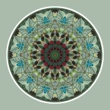 Blue Frogcircle, mandala art