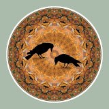 Crow Wheel Mandala, Mandala Art