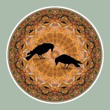 Crow Wheel Mandala, Mandala Art