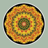 Yellow Flamewheel, Mandala Art